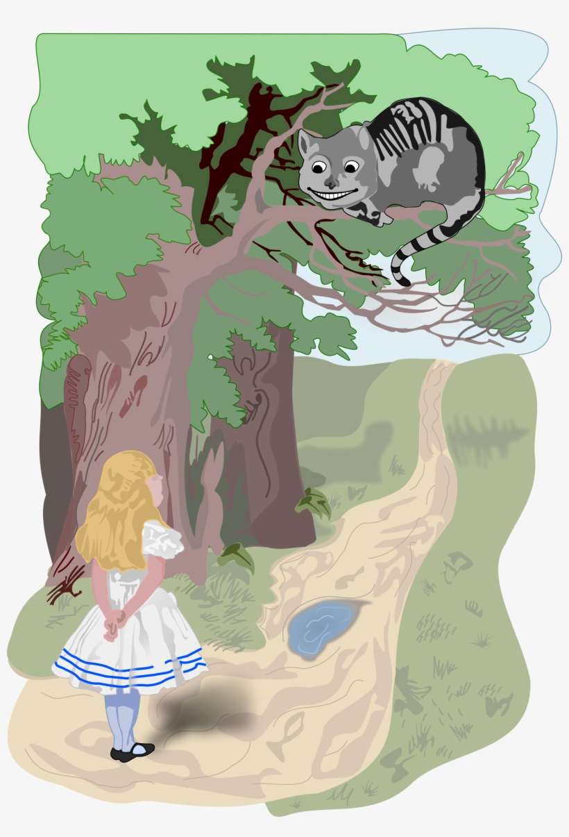 Cheshire Cat Clipart Transparent - Alice And Cheshire Png, transparent png download