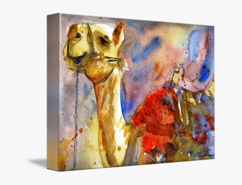 "camel Art" By Miriam Schulman - Israeli Camel Rectangle Car Magnet, transparent png download