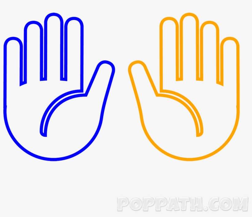 Repeat Steps 1-3 In The Opposite Manner To Draw The - Hand, transparent png download
