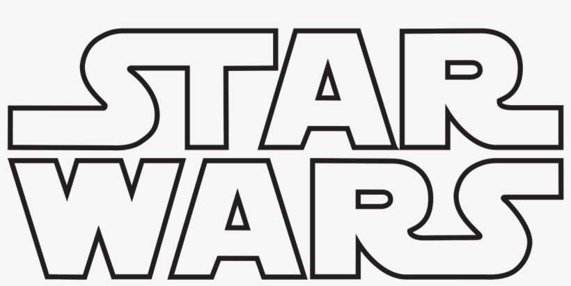 Resultado De Imagem Para Darth Vader Molde - Star Wars Logo Black And White, transparent png download
