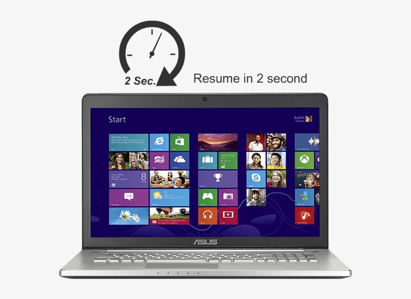 Get Back To Everything Where You Left It From Sleep - Asus Ux301la, transparent png download