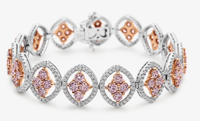 Photo Of Argyle Pink And White Diamond Bracelet - Bracelet, transparent png download