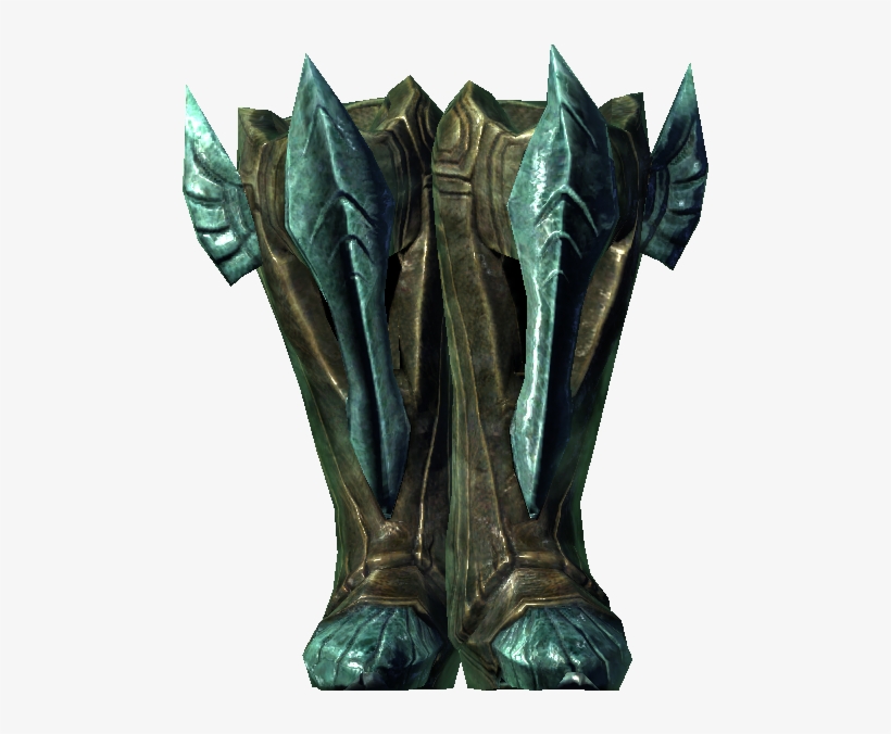 Glass Boots Of Extreme Stamina Skyrim Wiki - Skyrim Glass Armor Boots, transparent png download