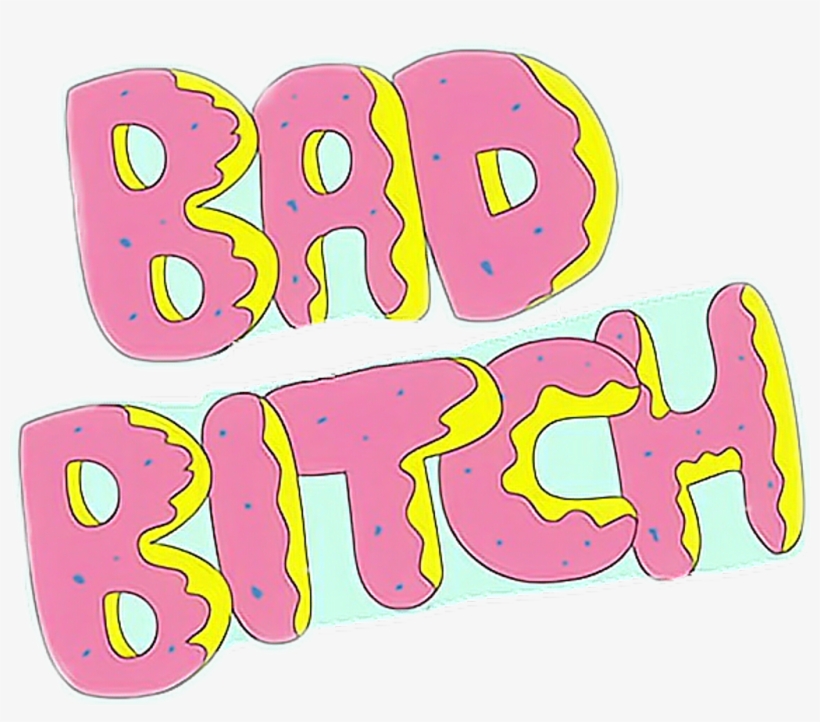 Badbitch Simpsons Donuts Donut Perra - Bad Bitch Background Donut, transparent png download