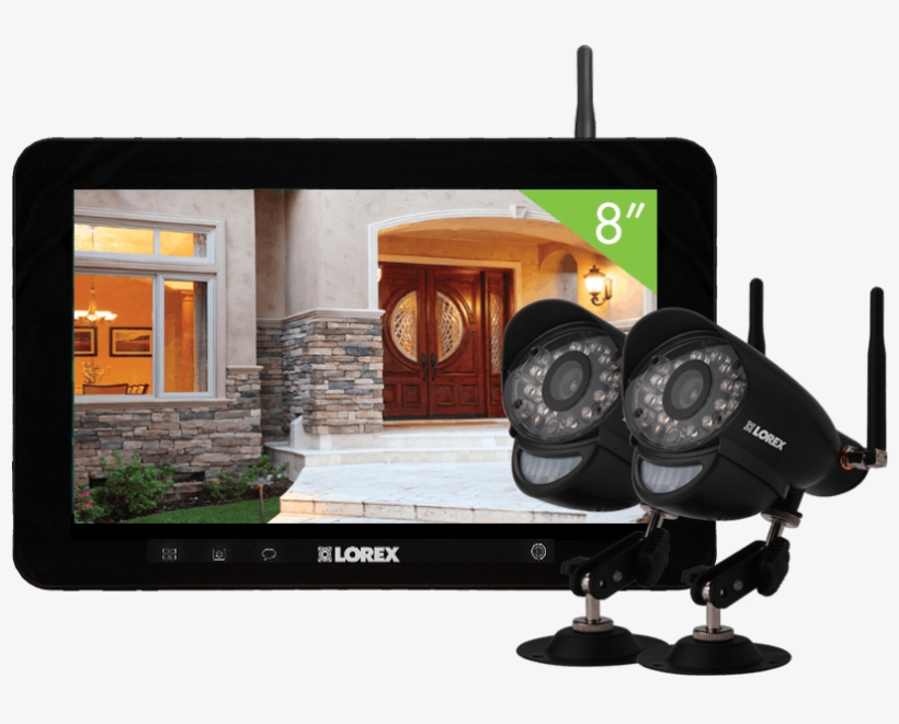 Wireless Home Camera System With 2 Outdoor Cameras - Tablet Computer, transparent png download