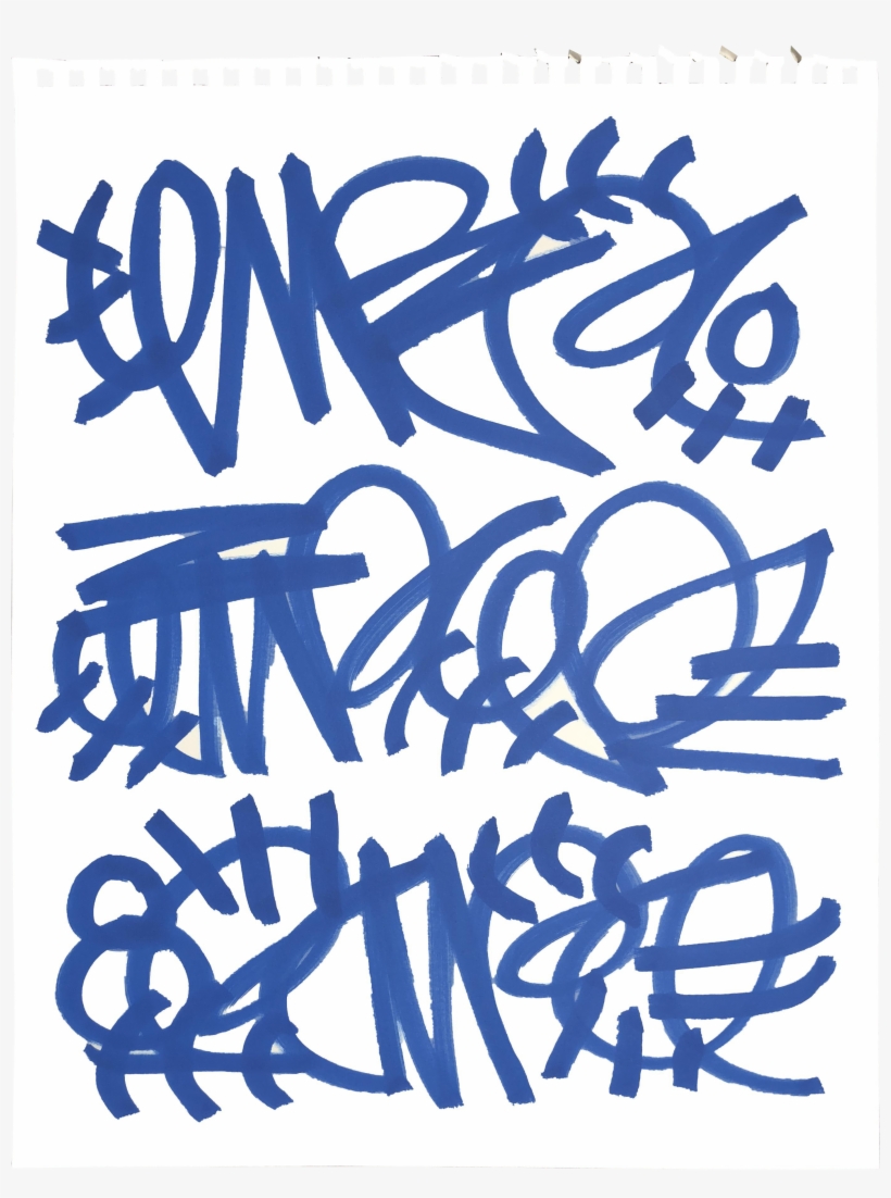 Alic Daniel Blue Marker Chairish - Calligraphy, transparent png download