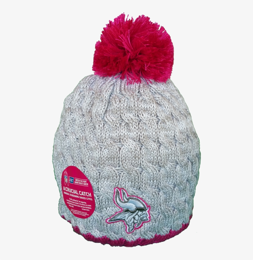 Minnesota Vikings Breast Cancer Awareness Womens Toque - Knit Cap, transparent png download