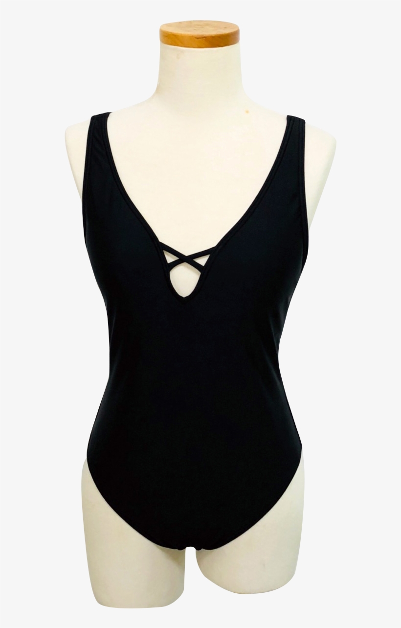 Women's Strappy Front One Piece Swimsuit - Maillot, transparent png download