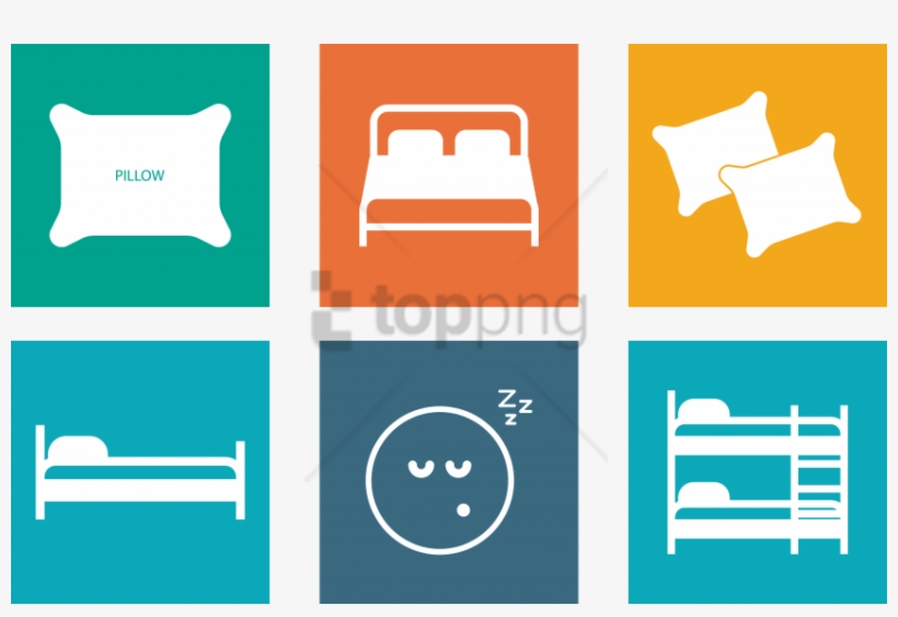 Free Png Image Free Stock Bedding Pillow Icon Bed Picture - Png Pillow Icon, transparent png download