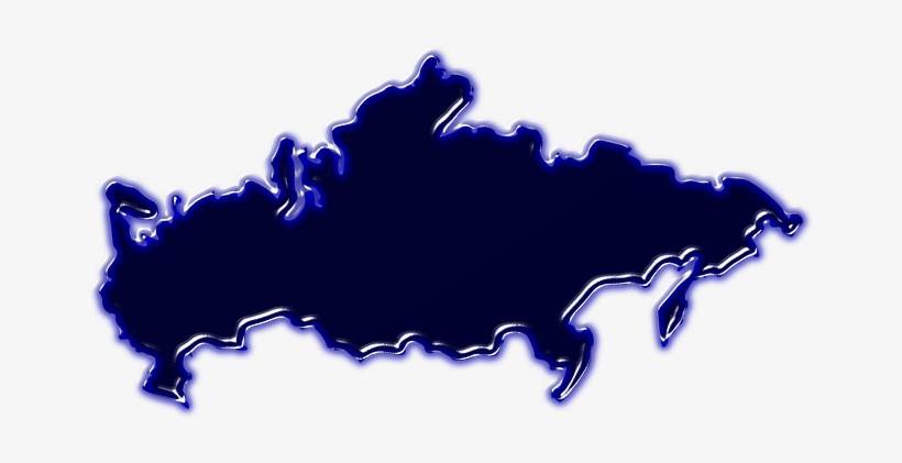 Blank Political World Map Printable - Russia Silhouette, transparent png download