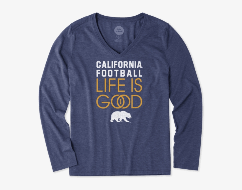 Women's California Golden Bears Infinity Football Long - T-shirt, transparent png download