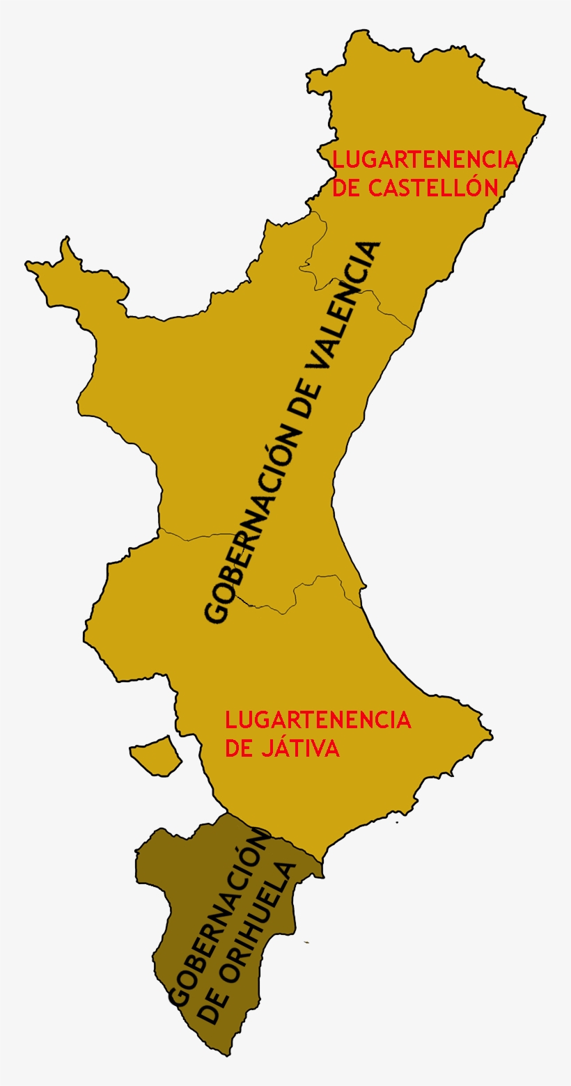 En 1329 Se Casa Con Leonor De Castilla, Hija Del Rey - Community Of Valencia Map, transparent png download