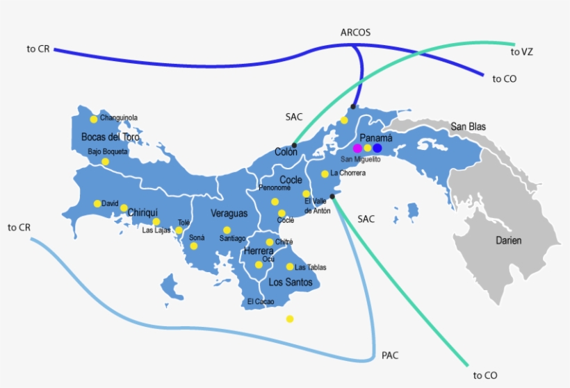 Mapapanama - Panama Map Black, transparent png download