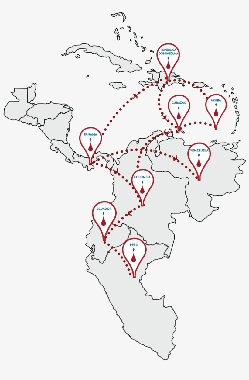 Mapa - Martinique On World Map, transparent png download