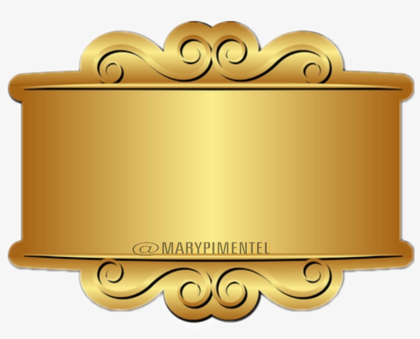 #oro #cinta #placa - Illustration, transparent png download