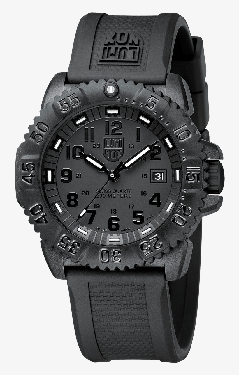 L Evo Navy Seal Blackout Men's 44mm Watch - Luminox Xs 3051 Bo, transparent png download