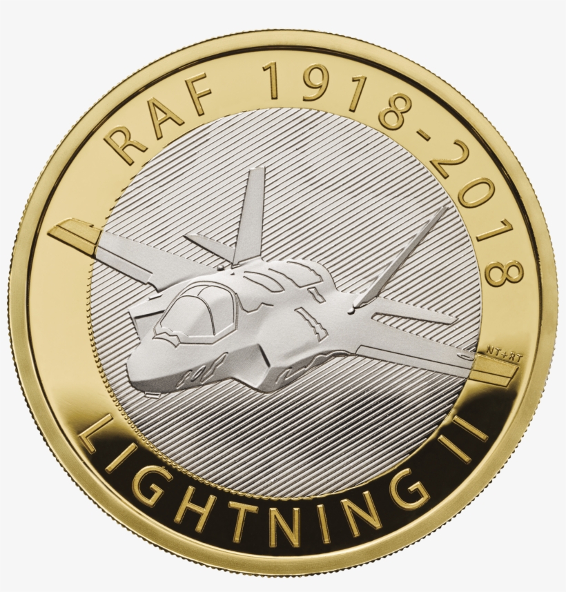 The Raf Centenary 2018 Lightning Ii Uk Silver Proof - Royal Air Force Coin, transparent png download