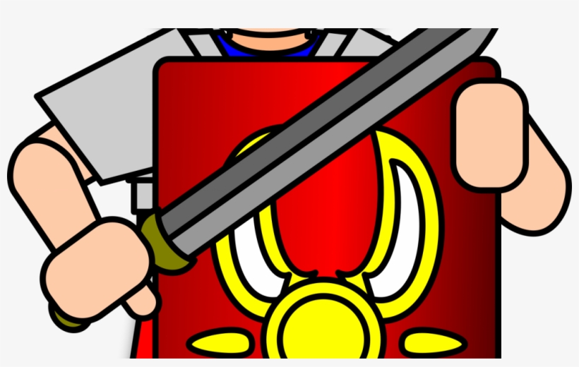 Ancient Rome Clipart - Roman Soldier Clipart, transparent png download