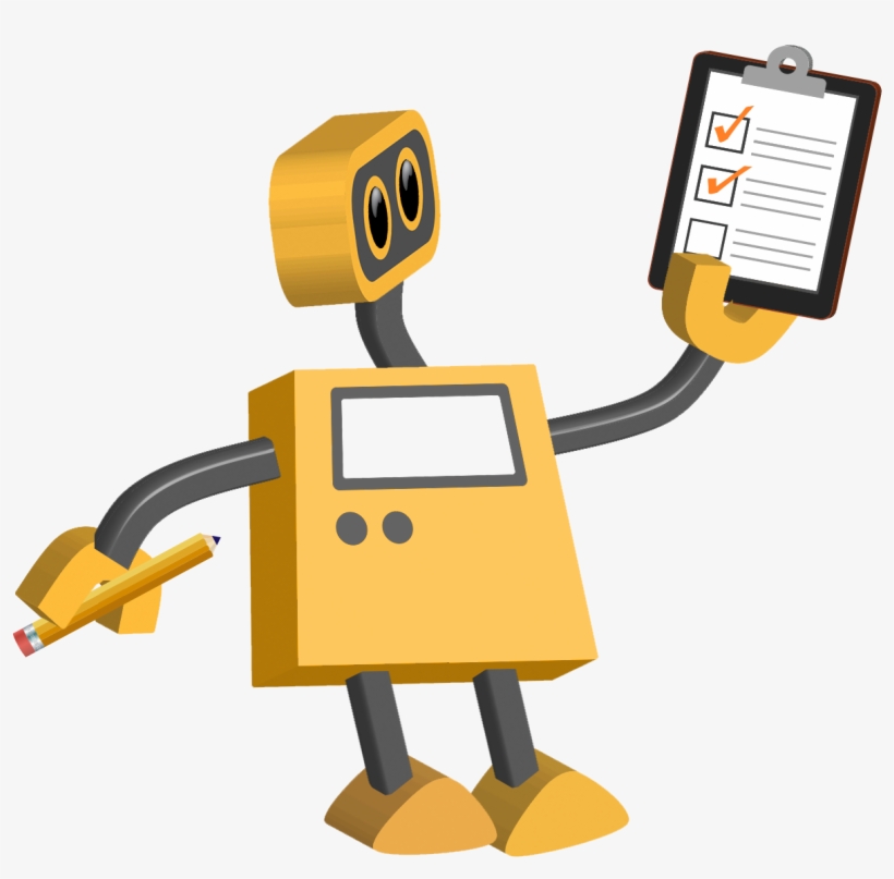 Robot 72 - Checklist - Robot Transparent Background, transparent png download