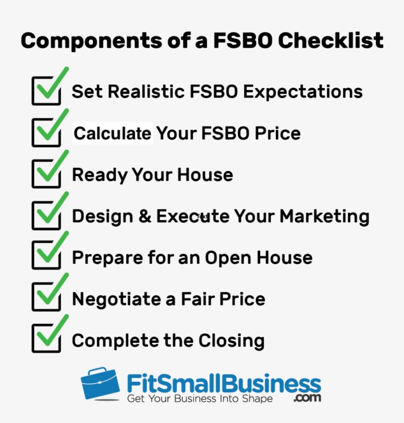 For Sale By Owner Checklist - Small Business, transparent png download