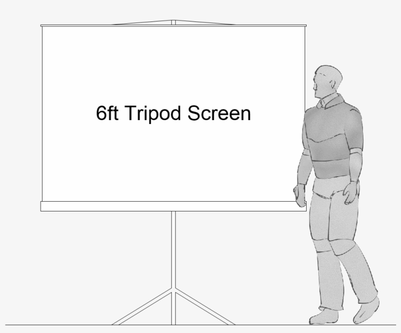 The Screen Has A Black Border And The Area Between - Standing, transparent png download