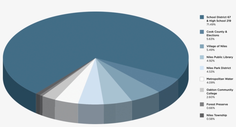 Sample Taxpayer In The Village Of Niles The Above Chart - Circle, transparent png download
