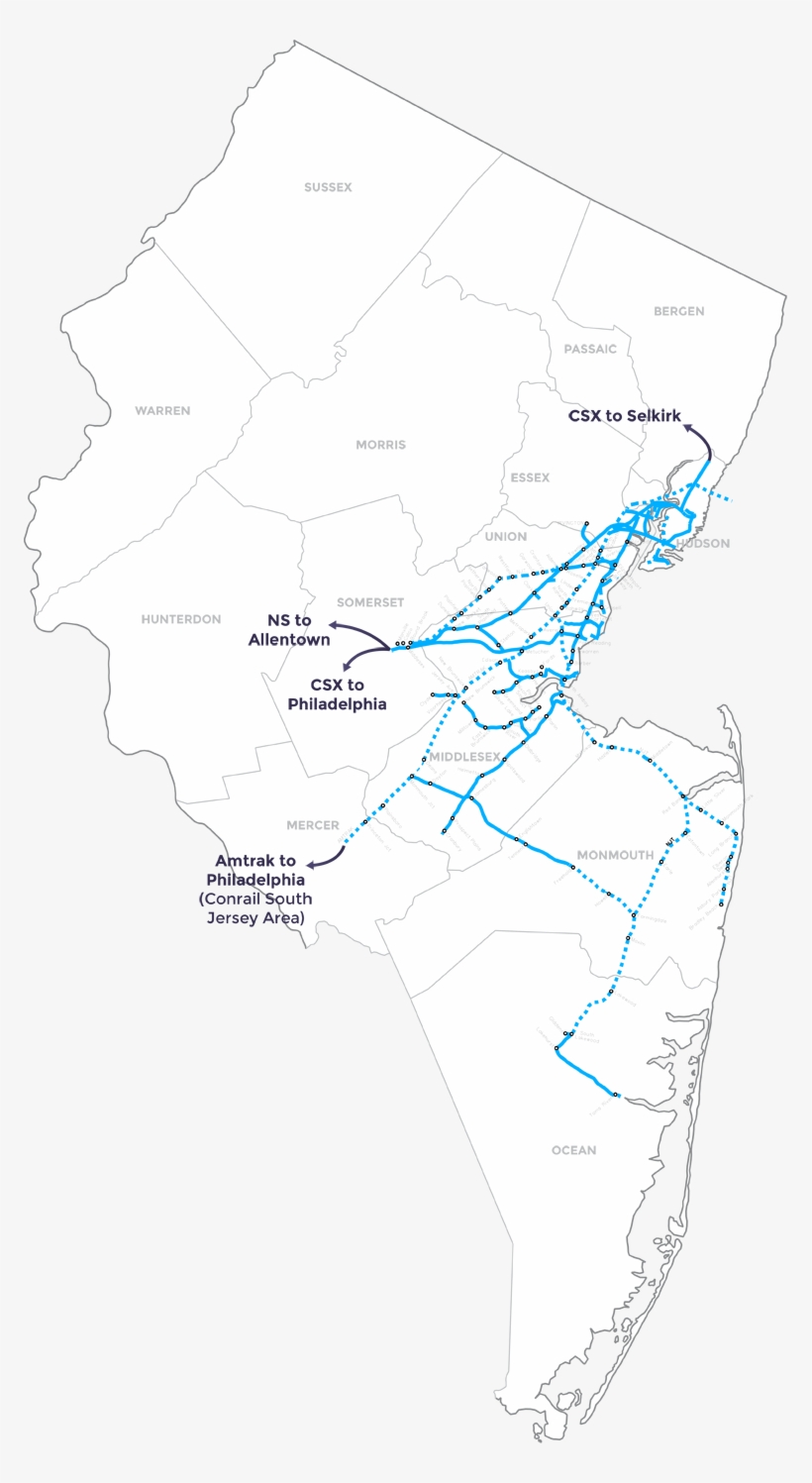 Conrail Shared Assets Map, transparent png download