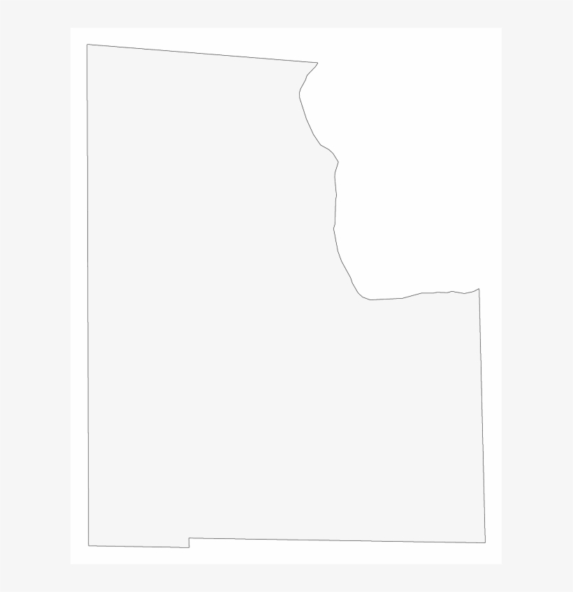 A Plain Frame Map Of Baker - Silhouette, transparent png download