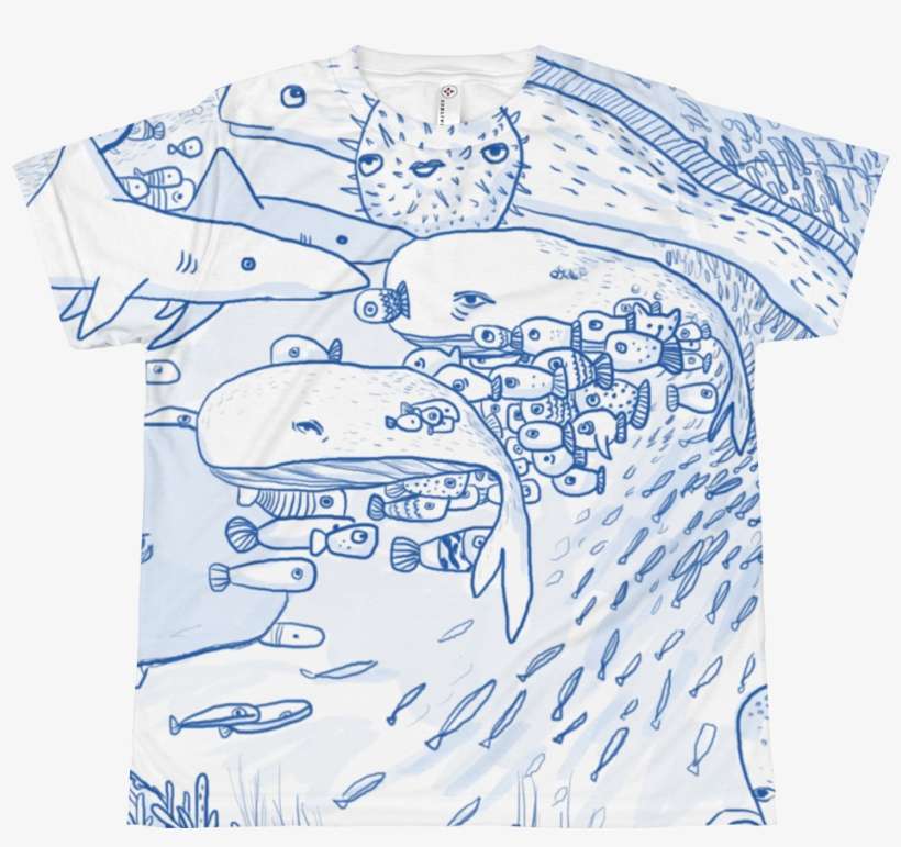 Under The Sea Kids T-shirt - Drawing, transparent png download