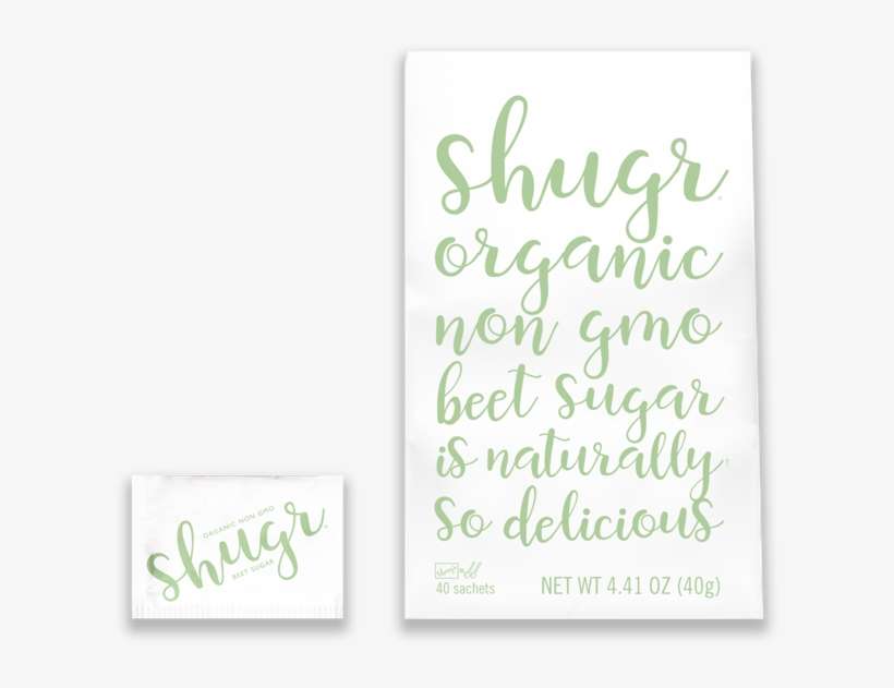 Shugr Organic Non-gmo Beet Sugar Can Be Added With - Calligraphy, transparent png download
