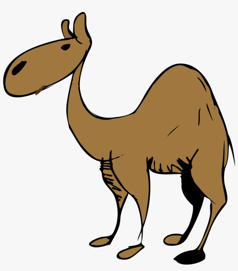 Vector Royalty Free Download Dromedary Clip Art Cartoon - جمل كرتون بدون خلفية, transparent png download