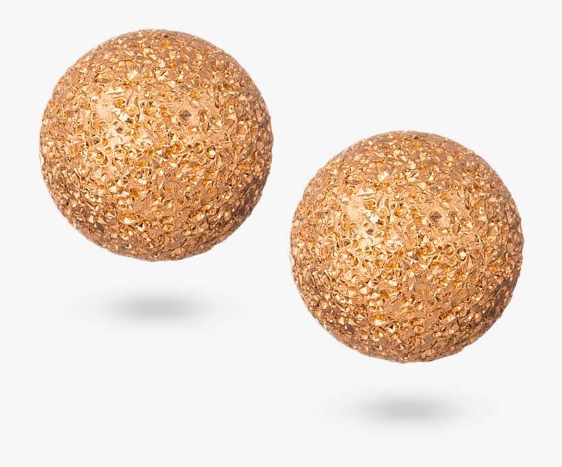 22ct Gold Sparkle Ear Studs - Earrings, transparent png download