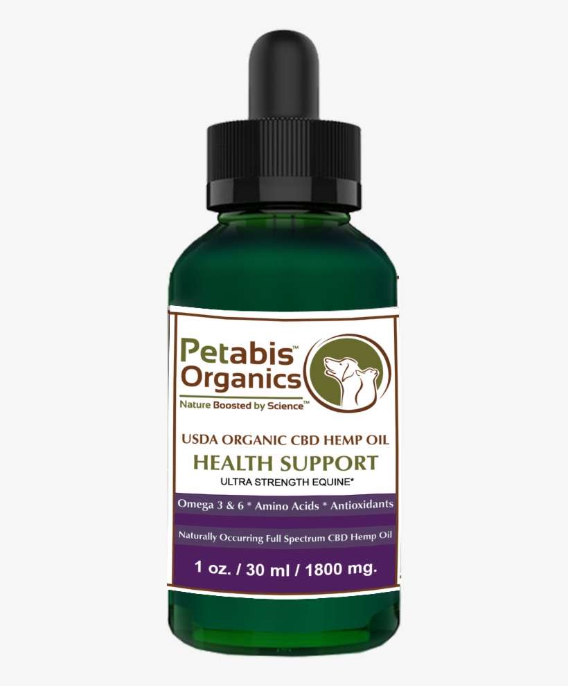Cbd Hemp Oil 1800 Mg Ultra Strength Equine* Usda Organic - Animal, transparent png download