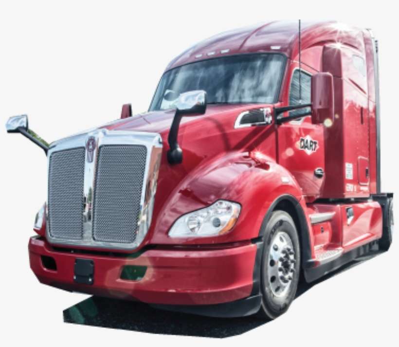 Red Truck Image - Trailer Truck, transparent png download