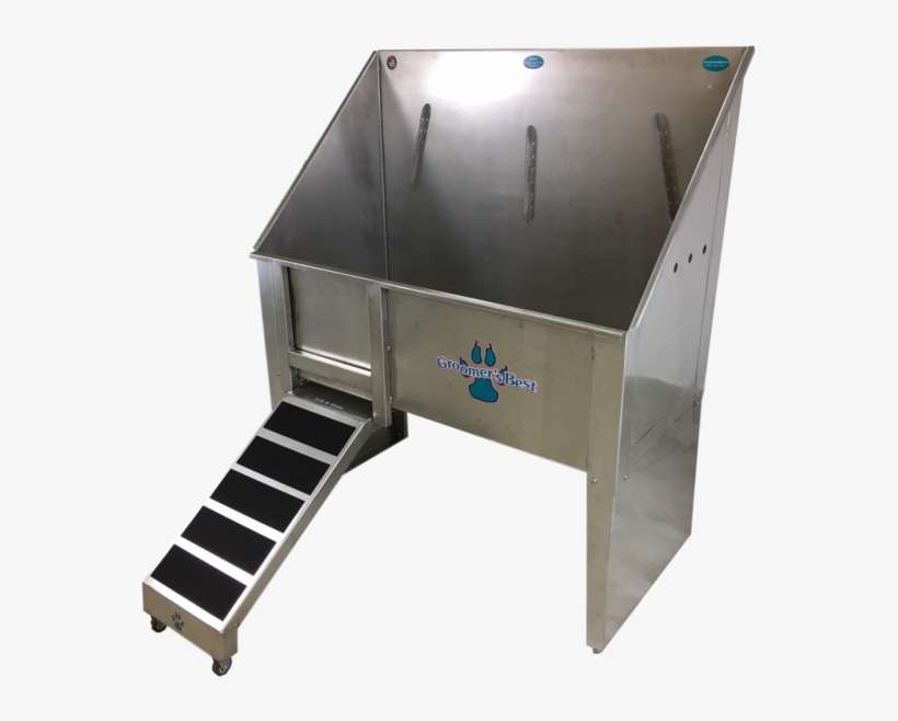 Buy Groomer's Best Walk Through Stainless Steel Tub - Drawer, transparent png download