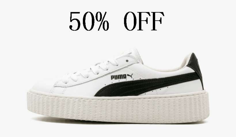 2007 Men/womenpuma Creeper White & Black - Skate Shoe, transparent png download