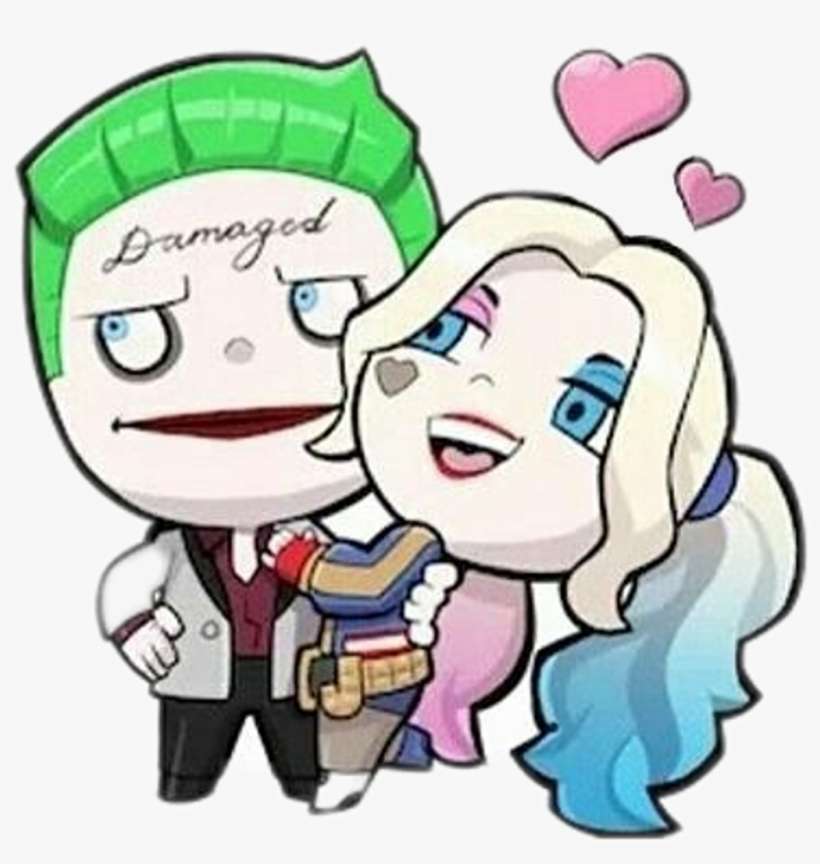Joker Sticker - Joker And Harley Quinn Sticker, transparent png download