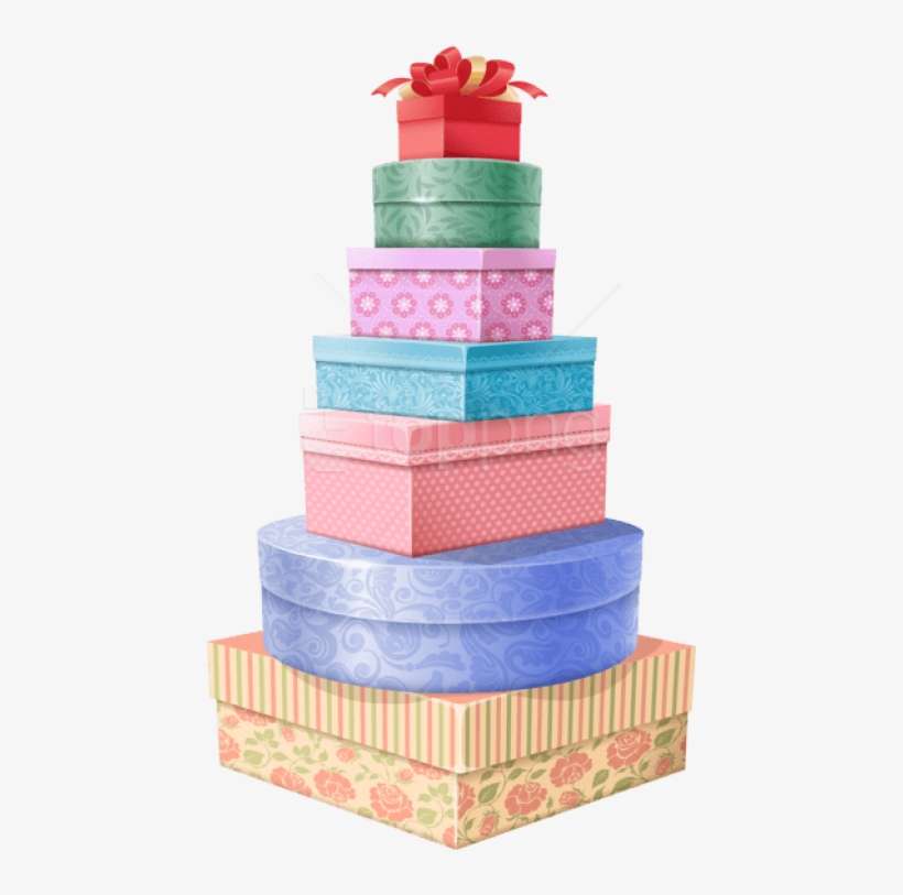 Free Png Download Gift Towerpicture Clipart Png Photo - Tower Of Gifts Clipart, transparent png download