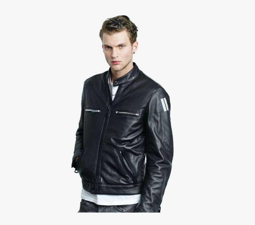 Shop Men - Leather Jacket, transparent png download