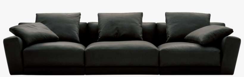 Black Sofa Png Background Image - Studio Couch, transparent png download
