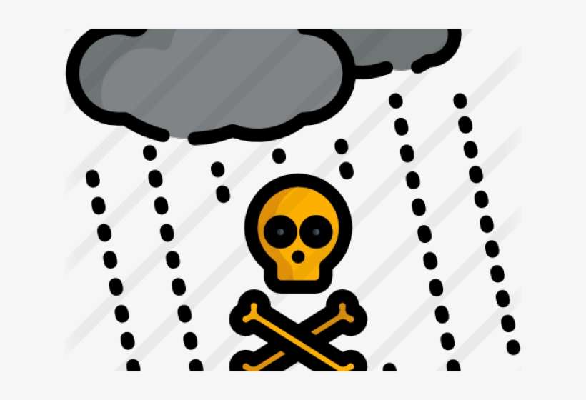 Rain Clipart Transparent Background - Acid Rain For Drawing, transparent png download