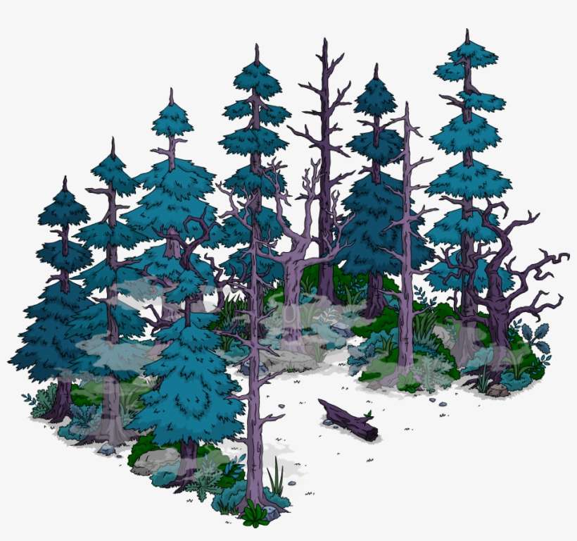 Springfield Cursed Forest - Simpsons Tapped Out Springfield Cursed Forest, transparent png download