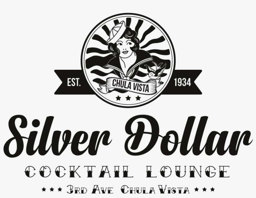 Logo Design By Barefootenko For Silver Dollar Cocktail - Illustration, transparent png download