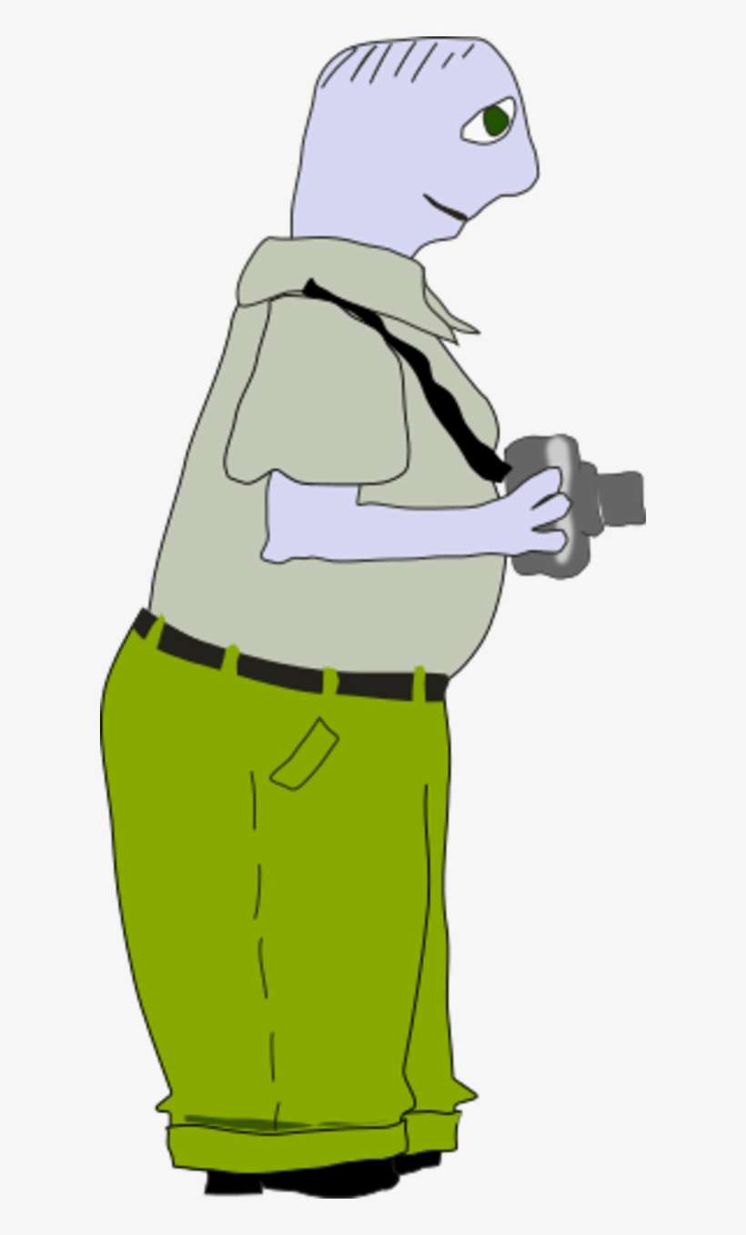 Man Standing Holding Camera Photographer - Photographer Clip Art, transparent png download