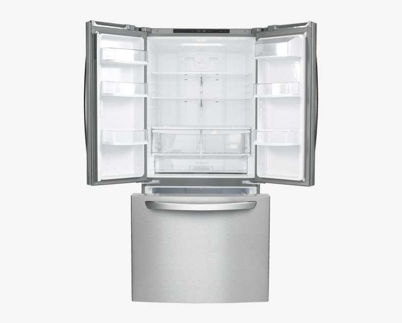 Lg Bottom Freezer And French Doors Refrigerator - Lg Appliances Stainless Steel French Door Refrigerator, transparent png download
