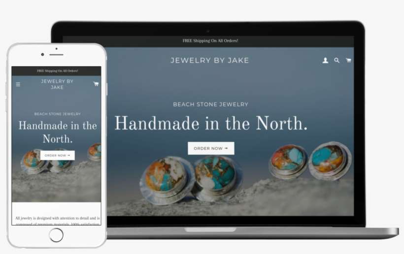 Jewelry By Jake Ecommerce Website Design - Iphone, transparent png download