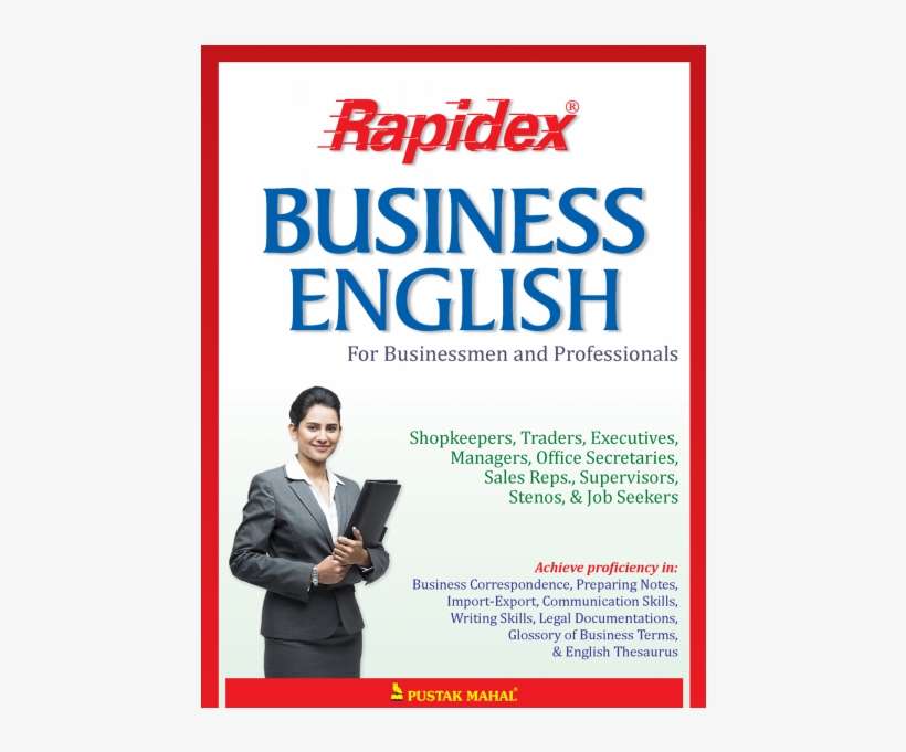 Rapidex Business English Course-600x600 - Poster, transparent png download
