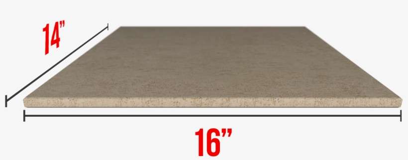 14" X 16" Cordierite Pizza - Floor, transparent png download