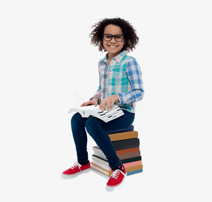 Free Png Download Young Girl Student Png Images Background - Student Sitting Png, transparent png download