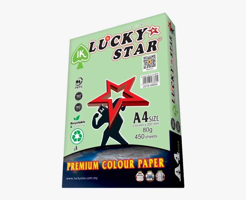 Lucky Star A4 Paper 80gsm, transparent png download